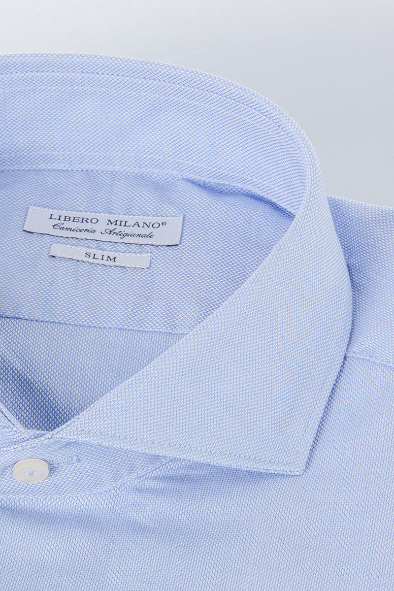 Libero Milano Abbigliamento Uomo CAMICIA NIDO D APE PURO COTONE